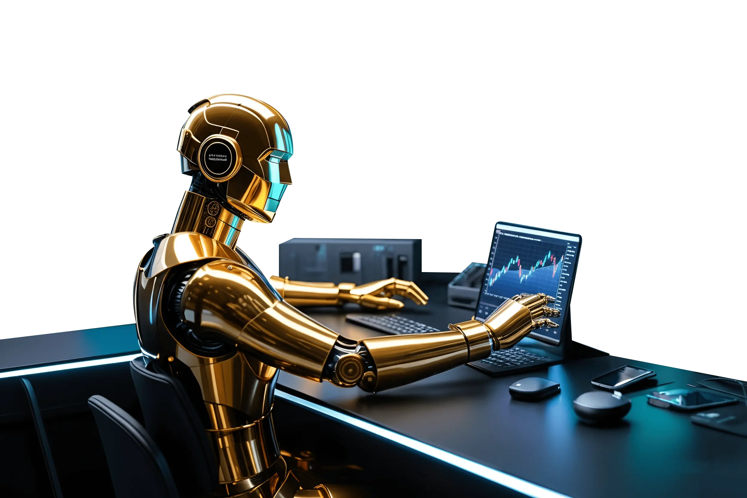 AI-driven crypto trading visualization